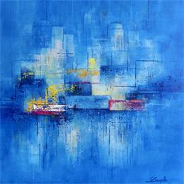 Peinture On The Move par Coupette Steffi | Tableau Abstrait Acrylique, Carton Urbain