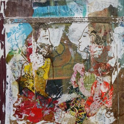 Peinture Fierté de tulle par Sablyne | Tableau Art Singulier Acrylique Portraits