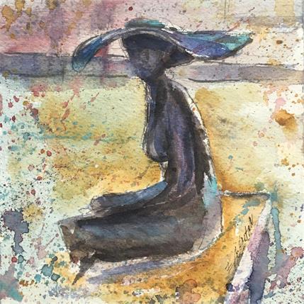 Peinture Troyes n°112 Lili par Hoffmann Elisabeth | Tableau Figuratif Aquarelle Paysages, Urbain