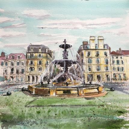 Peinture Troyes 130 Argence par Hoffmann Elisabeth | Tableau Figuratif Aquarelle Urbain