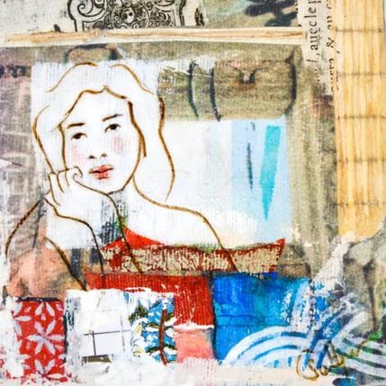 Painting Peut être une île by Sablyne | Painting Raw art Acrylic Portrait