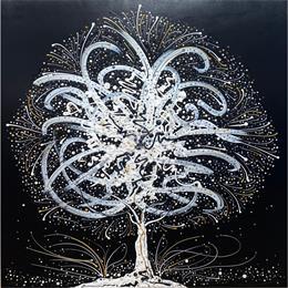 Gemälde Entre force et beauté von Fonteyne David | Gemälde Figurativ Acryl Landschaften, Schwarz & Weiß