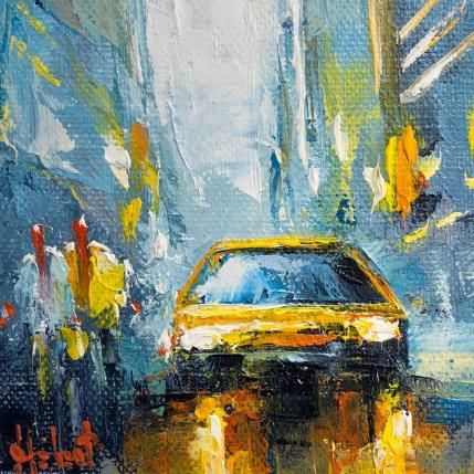 Peinture Juste devant par Hébert Franck | Tableau Figuratif Huile Urbain