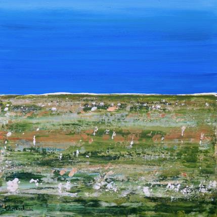 Peinture T 416 par Moracchini Laurence | Tableau Abstrait Acrylique Minimaliste