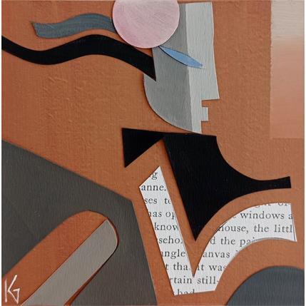 Peinture Buste au chapeau rose par Gustavsen Karl | Tableau Figuratif Bois Portraits, Scènes de vie