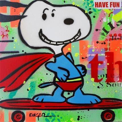 Peinture HAVE FUN par Euger Philippe | Tableau Pop-art Acrylique, Carton, Collage, Graffiti Icones Pop
