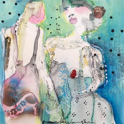 Peinture Amor y misterio I par Boix Bernardini Empar | Tableau Figuratif Acrylique Scènes de vie