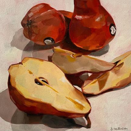 Peinture Pear party par Ulrich Julia | Tableau Figuratif bois, Huile Natures mortes, scènes de vie