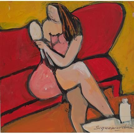 Peinture Le boudoir par Signamarcheix Bernard | Tableau Figuratif Acrylique, Encre Scènes de vie