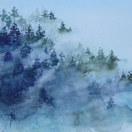 Peinture Embrumés  par Abbatucci Violaine | Tableau Figuratif Aquarelle Paysages