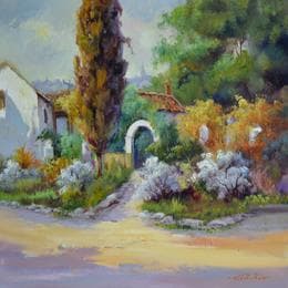 Pintura Casa de toledo por Cabello Ruiz Jose | Pintura Figurative Oil Landscapes