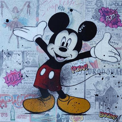 Peinture THE ARTIST par Marie G.  | Tableau Pop-art Bois Icones Pop