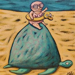 Peinture Expédition marine par Catoni Melina | Tableau Art naïf Animaux