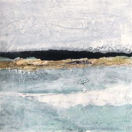 Peinture Douceur des lignes par Escolier Odile | Tableau Abstrait Acrylique, Carton, Sable