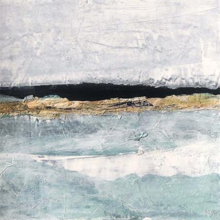 Peinture Douceur des lignes par Escolier Odile | Tableau Abstrait Acrylique, Carton, Sable