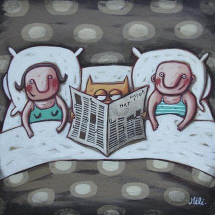 Peinture Chapitre par Catoni Melina | Tableau Art naïf scènes de vie