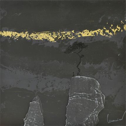 Peinture 4460 par Lemonnier  | Tableau Matiérisme Bois Paysages