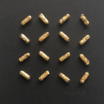 Peinture Geometric gold par Marjot Emily Jane  | Tableau Matiérisme Minimaliste