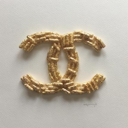 Peinture chanel 2 par Marjot Emily Jane  | Tableau Matiérisme Minimaliste