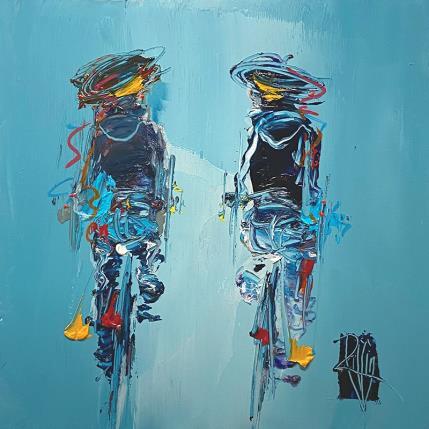 Peinture Copines par Raffin Christian | Tableau Figuratif Huile Scènes de vie