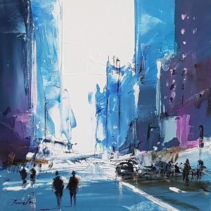 Peinture CITY IN BLUE par Poumelin Richard | Tableau Figuratif Huile Marine