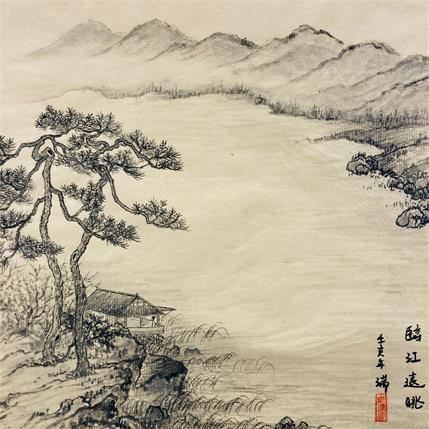 Peinture Riverside view par Amblard Rui | Tableau Figuratif Aquarelle Paysages, scènes de vie