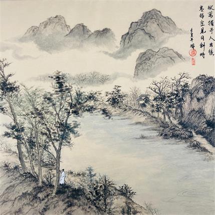 Peinture Savor the grey beauty of autumn. / Savourez la sombre beauté de l'automne. par Amblard Rui | Tableau  Aquarelle