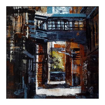 Peinture  NYC ruelle par Poumès Jérôme | Tableau Figuratif Acrylique Urbain