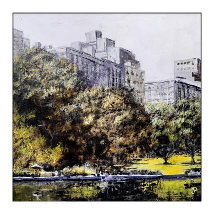 Peinture Central Park 3 par Poumès Jérôme | Tableau Figuratif Acrylique Urbain