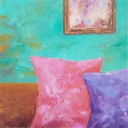 Painting Le rendez-vous by Bessé Laurelle | Painting Figurative Oil Life style, Pop icons