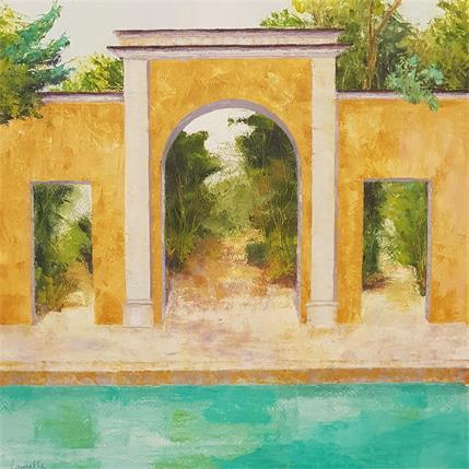 Peinture Jardin d'Eden par Bessé Laurelle | Tableau Figuratif Huile Paysages, Scènes de vie