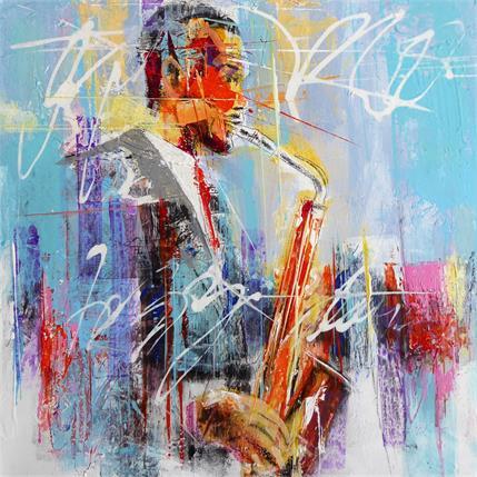 Peinture Jazz Artist par Silveira Saulo | Tableau Figuratif Acrylique