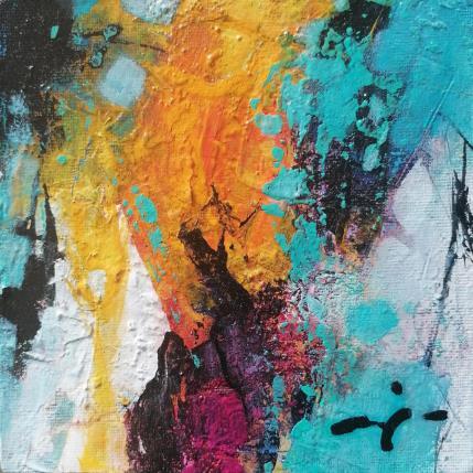 Peinture FeliZ par Teoli Chevieux Carine | Tableau Abstrait Acrylique Minimaliste