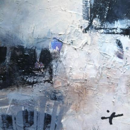 Peinture La lueur par Teoli Chevieux Carine | Tableau Abstrait Acrylique Minimaliste