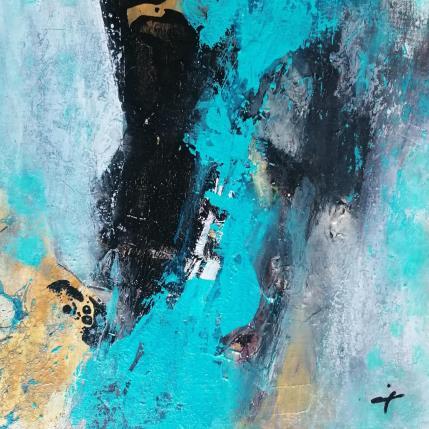 Peinture Entre nous par Teoli Chevieux Carine | Tableau Abstrait Acrylique Minimaliste