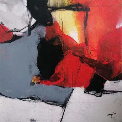 Peinture Matador par Teoli Chevieux Carine | Tableau Abstrait Acrylique Minimaliste