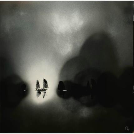 Peinture Souvenirs par Rey Julien | Tableau Figuratif Acrylique, Carton Marine