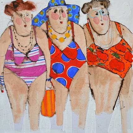 Peinture Zize Yolande Gégé par Colombo Cécile | Tableau Figuratif Acrylique Scènes de vie