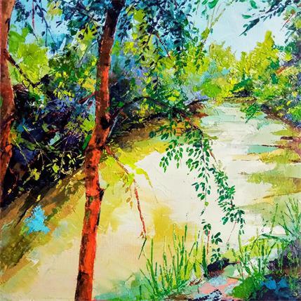 Peinture Rivière 5 par Chen Xi | Tableau Figuratif Huile Paysages