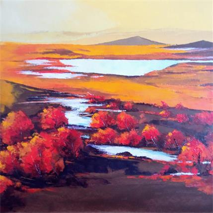 Peinture Paysage automne 2 par Chen Xi | Tableau Figuratif Huile Paysages