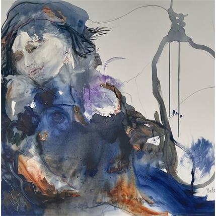 Peinture Malices par YO&CO | Tableau Figuratif Encre minimaliste, nu