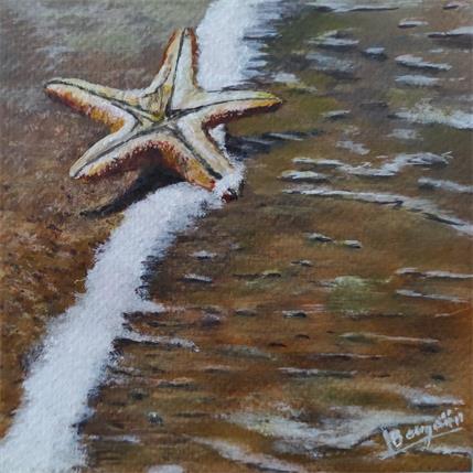 Peinture COQUILLAGE EN EAU TROUBLE par Bougouin Laurent | Tableau Figuratif Acrylique Marine
