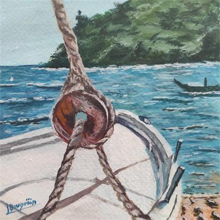 Peinture REPOS MARIN par Bougouin Laurent | Tableau Figuratif Acrylique Marine