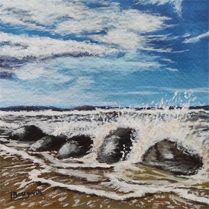Peinture AGITATION par Bougouin Laurent | Tableau Figuratif Acrylique Marine