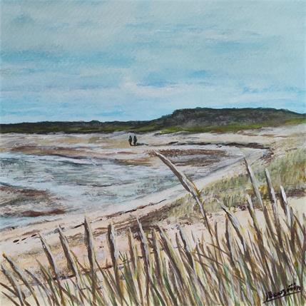 Peinture BALADE A MAREE BASSE par Bougouin Laurent | Tableau Figuratif Acrylique Marine