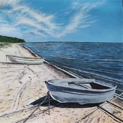Peinture BARQUES PARALLELES par Bougouin Laurent | Tableau Figuratif Acrylique Marine