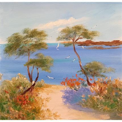 Peinture Esterel par Lyn | Tableau Figuratif Huile Marine, Paysages
