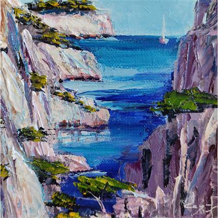Peinture Calanque d'En Vau par Degabriel Véronique | Tableau Figuratif Huile Marine, Paysages