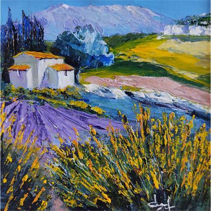 Peinture Les genêts par Degabriel Véronique | Tableau Figuratif Huile Paysages