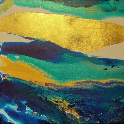 Peinture 874 Profondeurs Marines par Depaire Silvia | Tableau Abstrait Acrylique, bois minimaliste